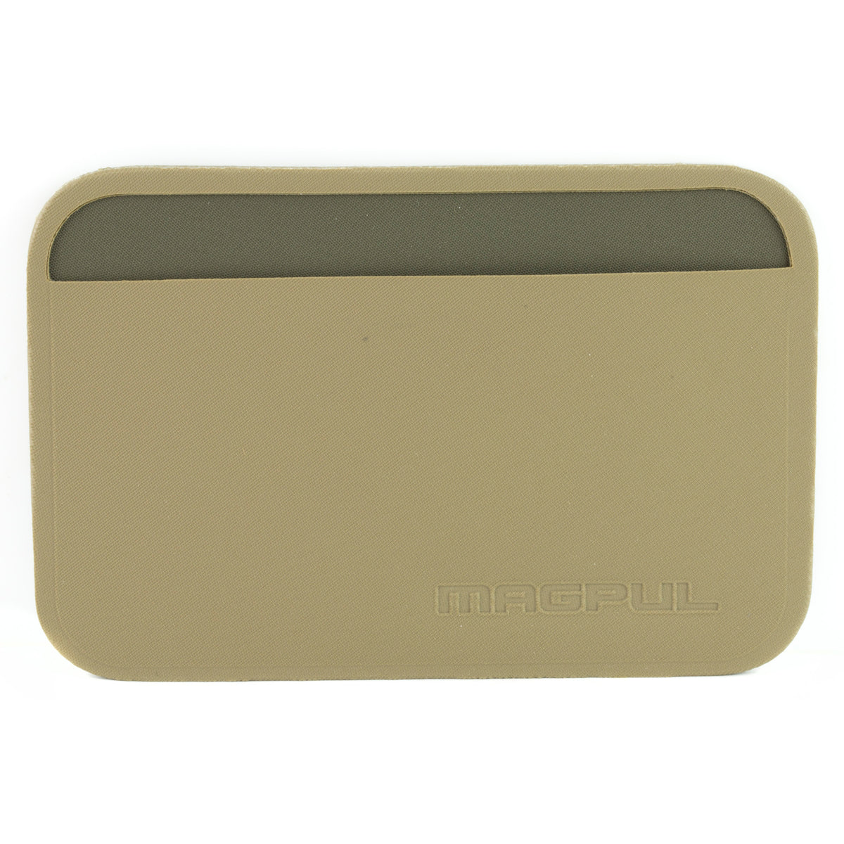 Flat Dark Earth Magpul DAKA Essential Wallet, logo side with a single card pocket