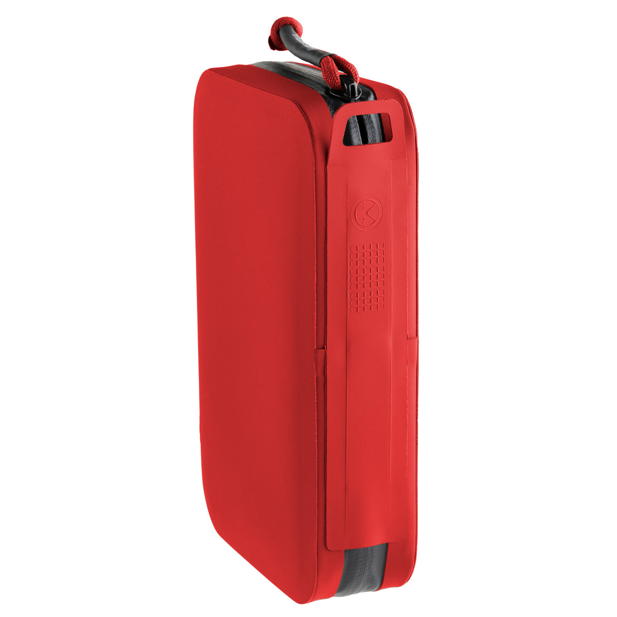 Red Magpul DAKA Utility Organizer side profile with black zipper
