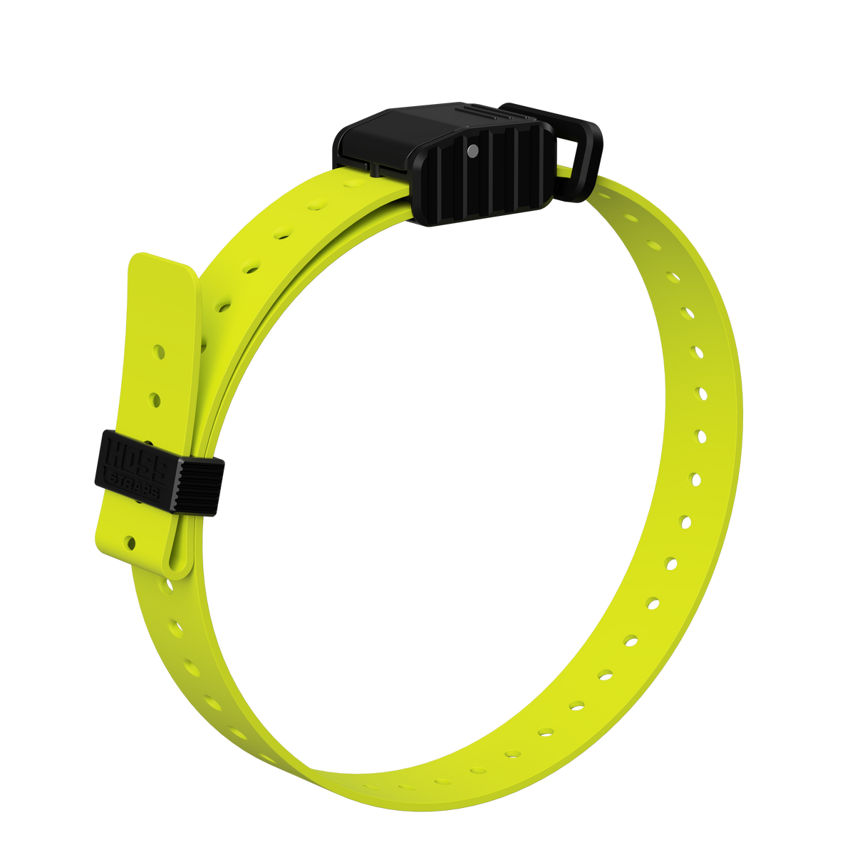 Hoss Straps 1" Replacement E-Collar Strap - bright yellow example, product view