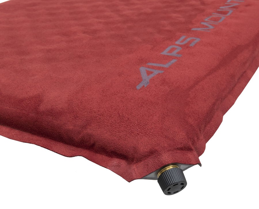 Close-up of the ALPS Apex pad inflation valve
