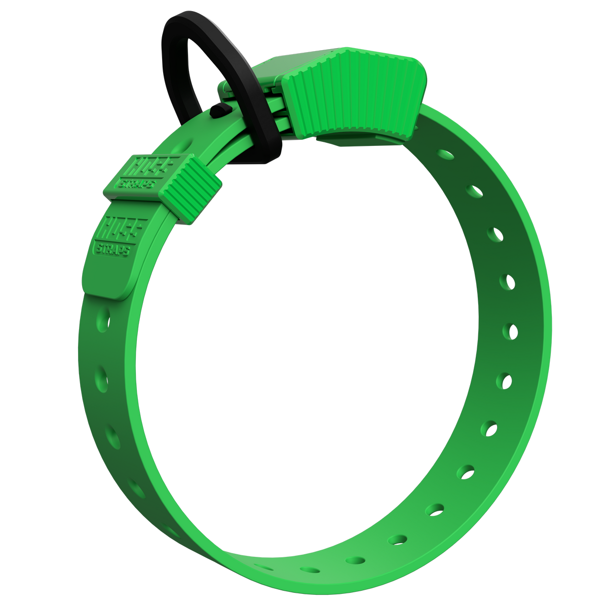 Hoss Straps FIELD COLLAR - bright green example, product view