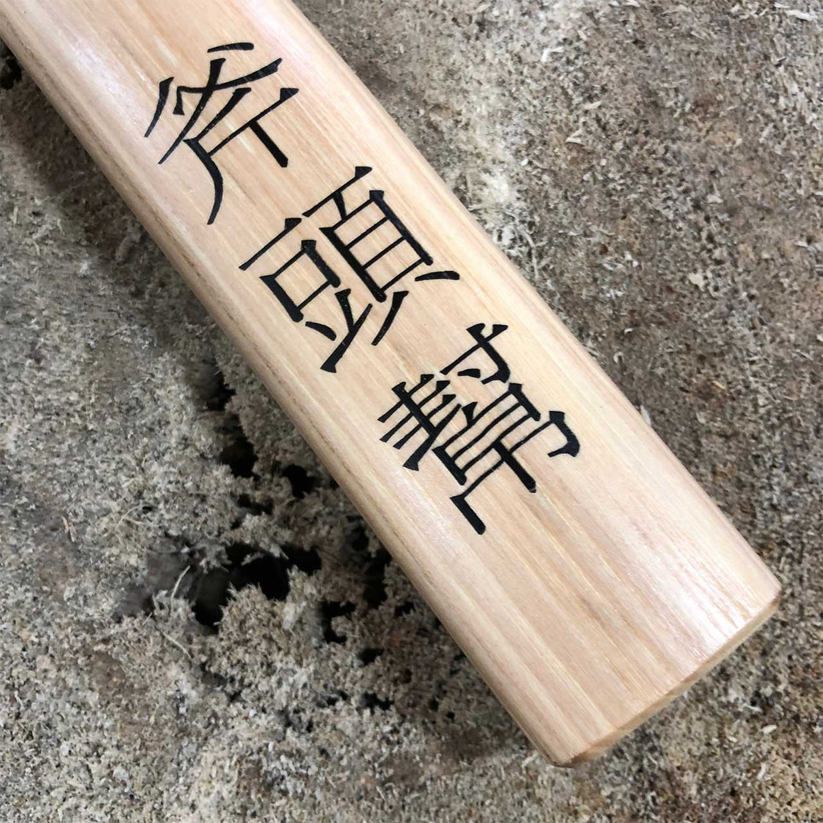 Cold Steel Axe Gang Hatchet head and hickory handle detail