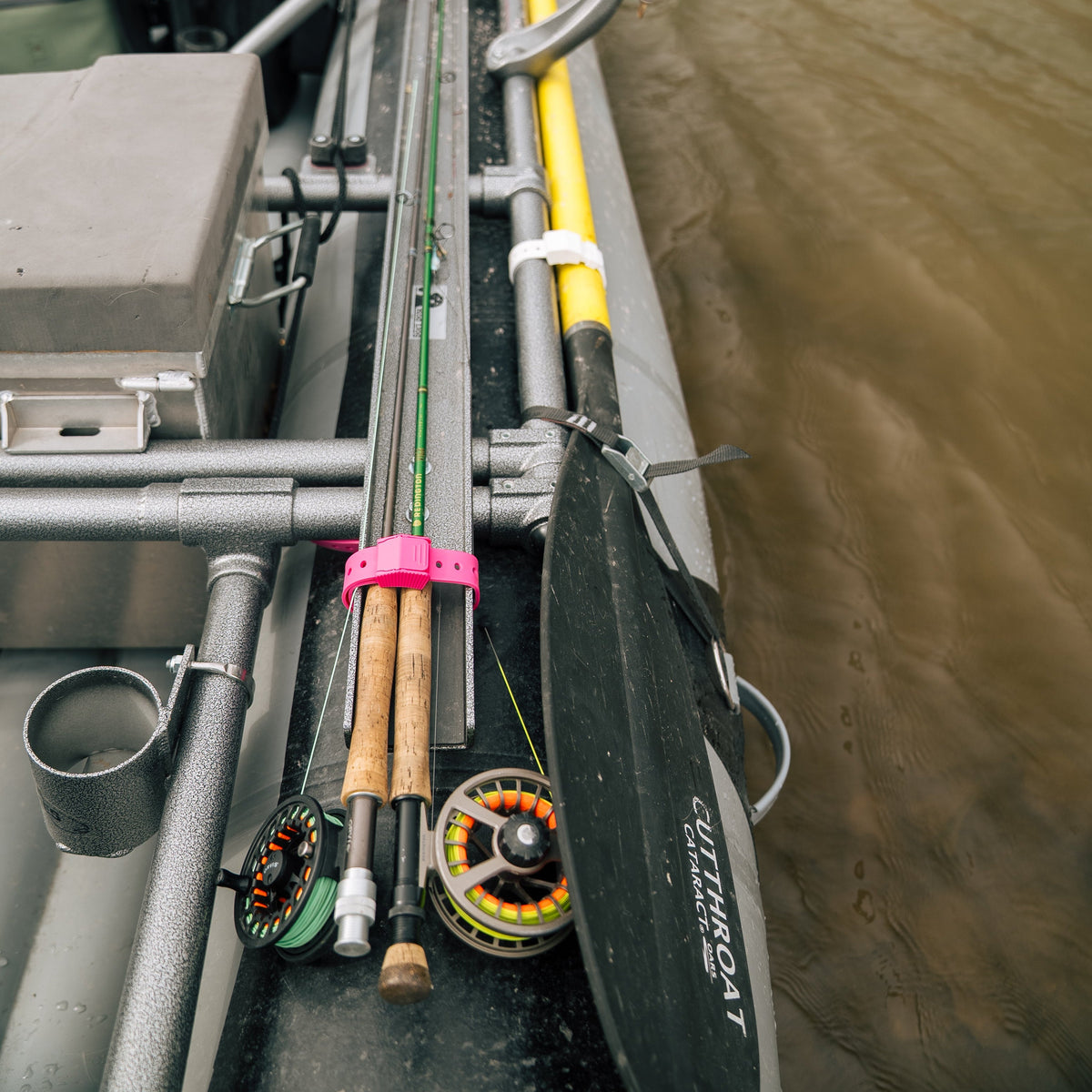 Hoss gear strap holding fishing rods together