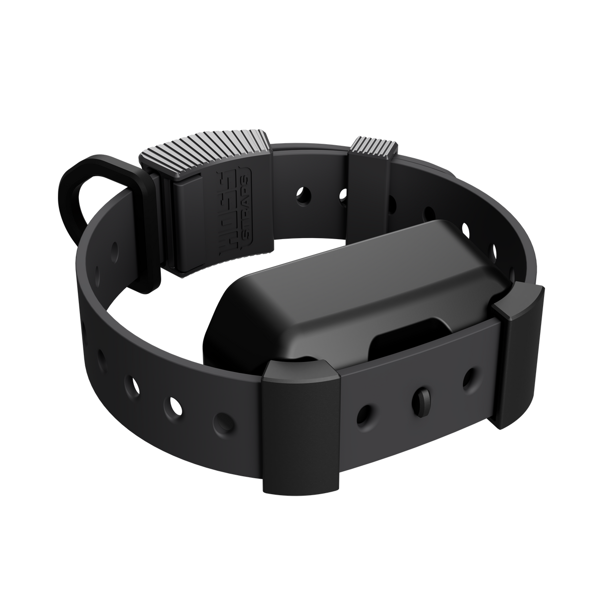 Hoss Straps Training Collar Setup - dark gray with collar device example, product view