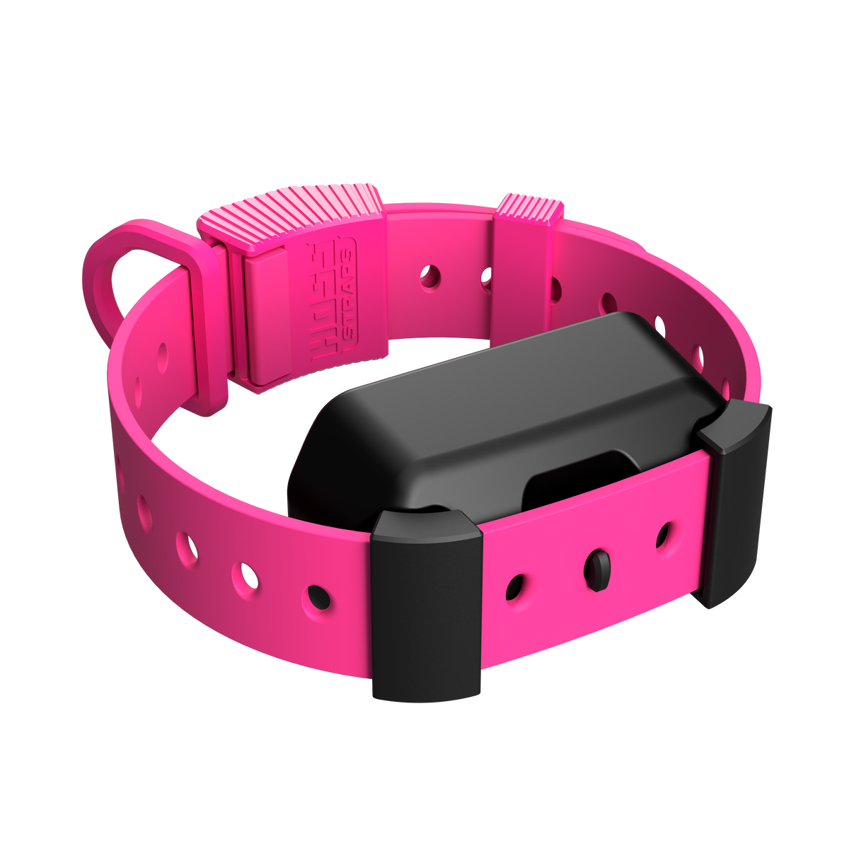 Hoss Straps Training Collar Setup - pink with collar device example, product view