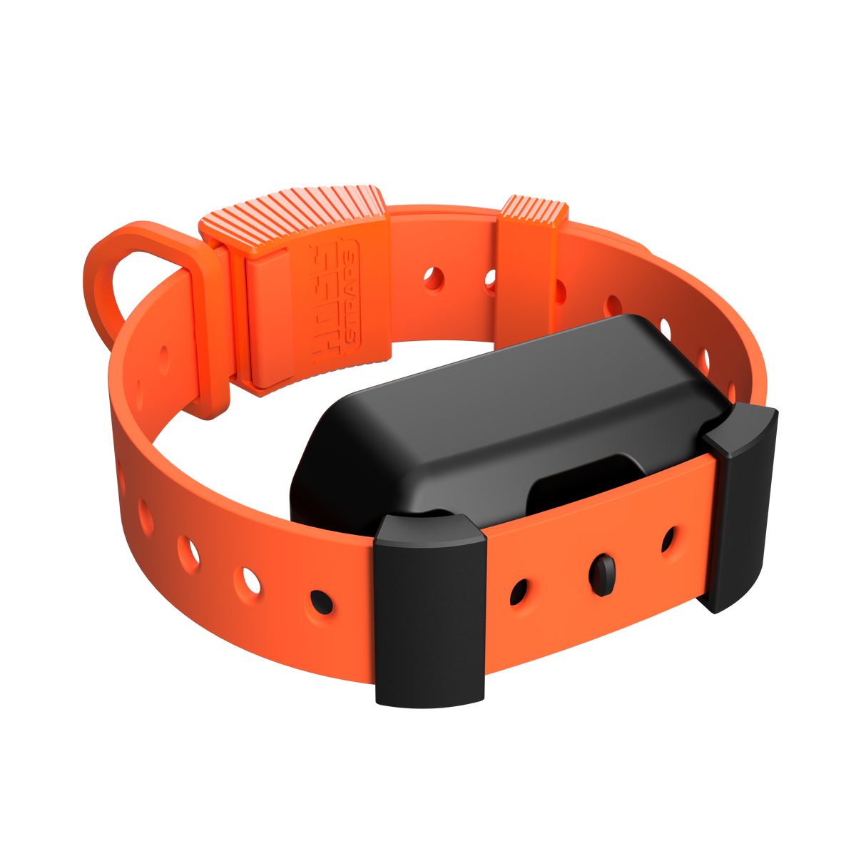 Hoss Straps Training Collar Setup - orange with collar device example, product view