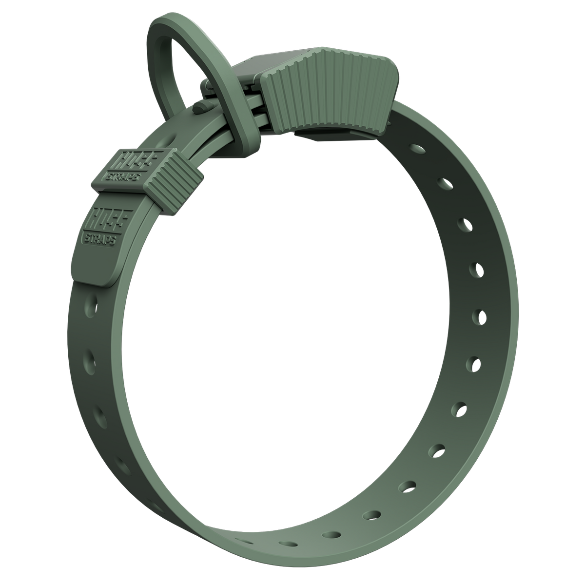 Hoss Straps FIELD COLLAR - muted green example, product view