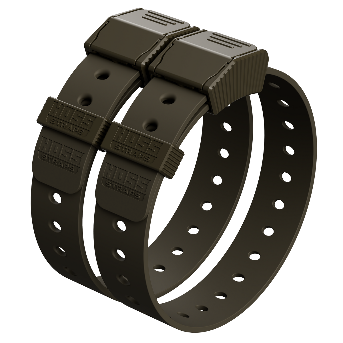 Hoss Straps Gear Straps 24-Inch - two olive straps example, product view