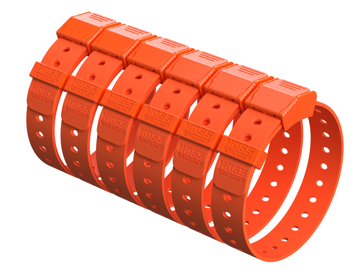 Hoss Straps Gear Straps 24-Inch - six orange straps example, product view