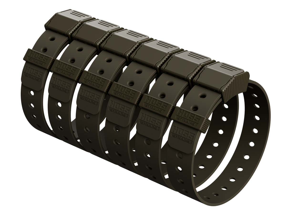 Hoss Straps Gear Straps 24-Inch - six olive straps example, product view