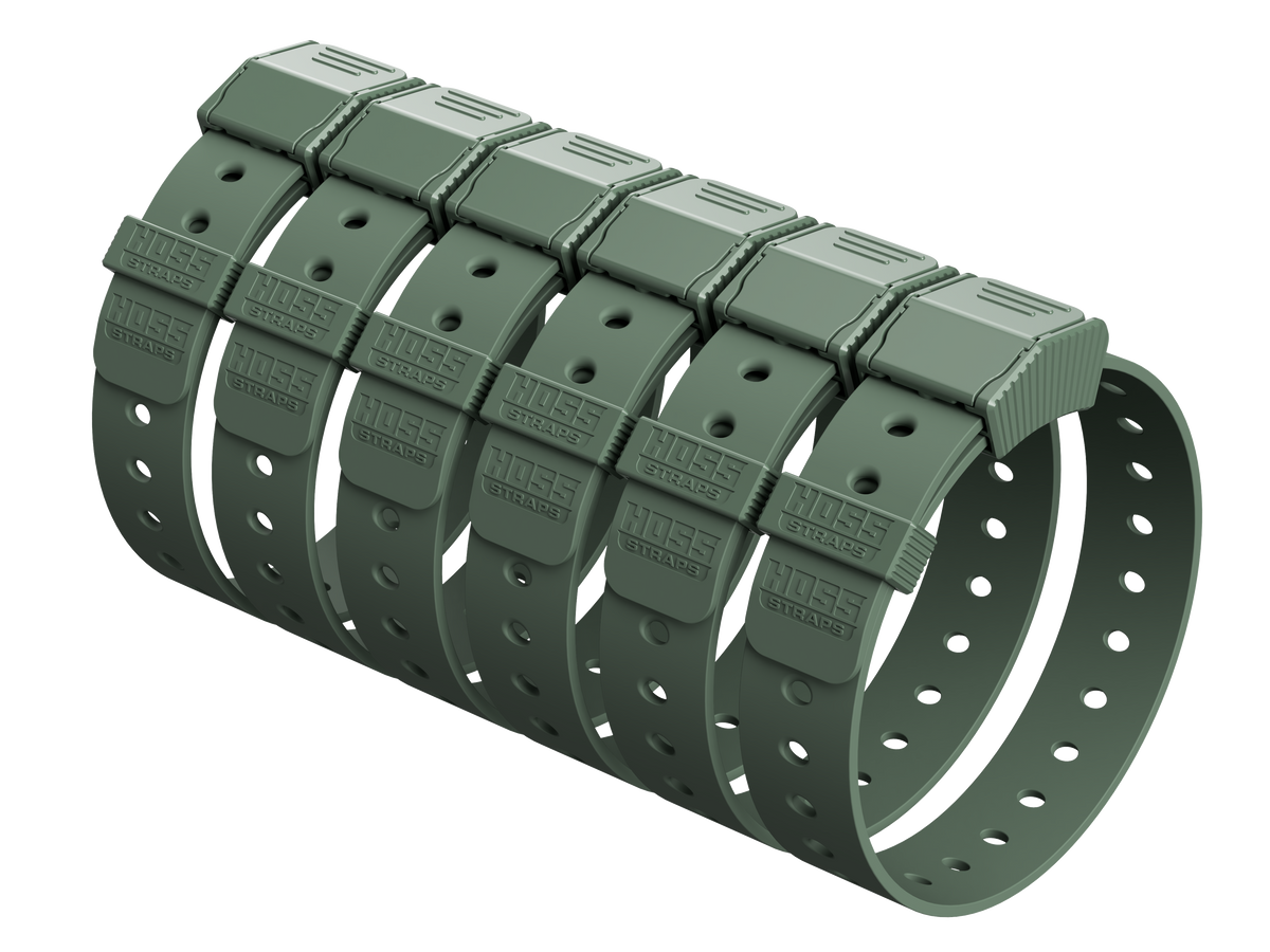 Hoss Straps Gear Straps 24-Inch - six muted green straps example, product view