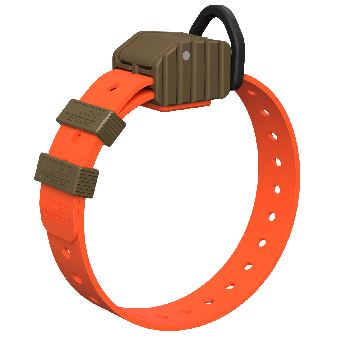 Hoss Straps PRO SERIES FIELD COLLAR - orange with tan buckle example, product view