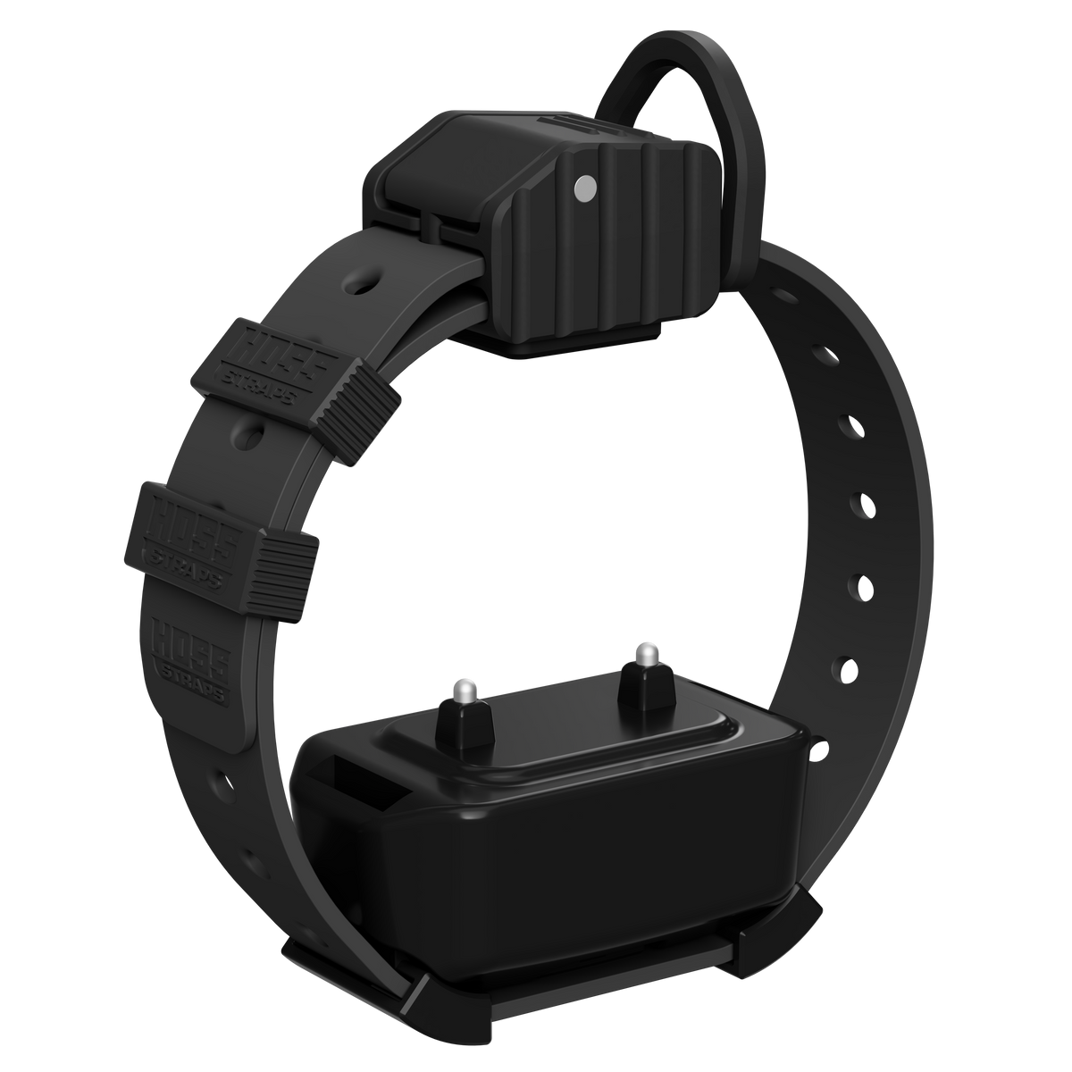Hoss Straps Pro Series Training Collar Setup - dark gray strap with collar device example, product view