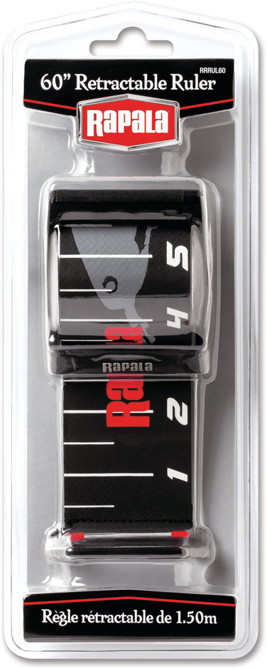 Rapala 60-inch retractable ruler in retail packaging