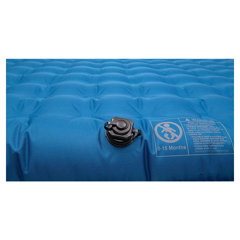 ALPS Vertex air bed inflation valve and printed instructions