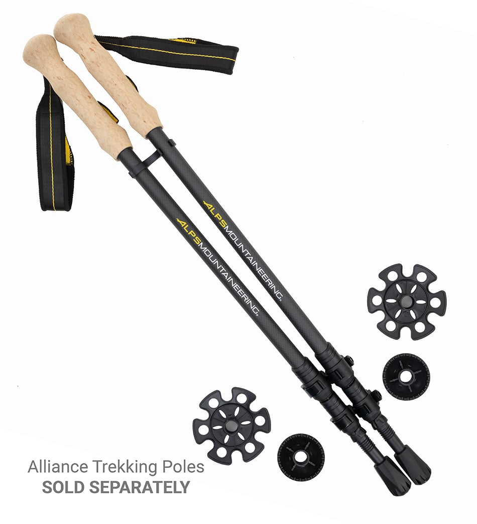 ALPS Alliance trekking poles shown as a separate accessory; poles are not included with the Hex 2 tent