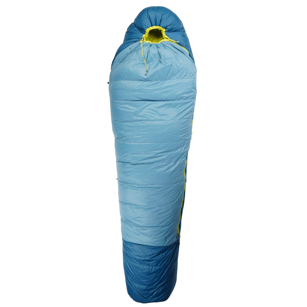 Peregrine Anatum sleeping bag with the hood opening cinched