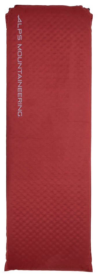 ALPS Mountaineering Apex Long pad in red, shown for size reference