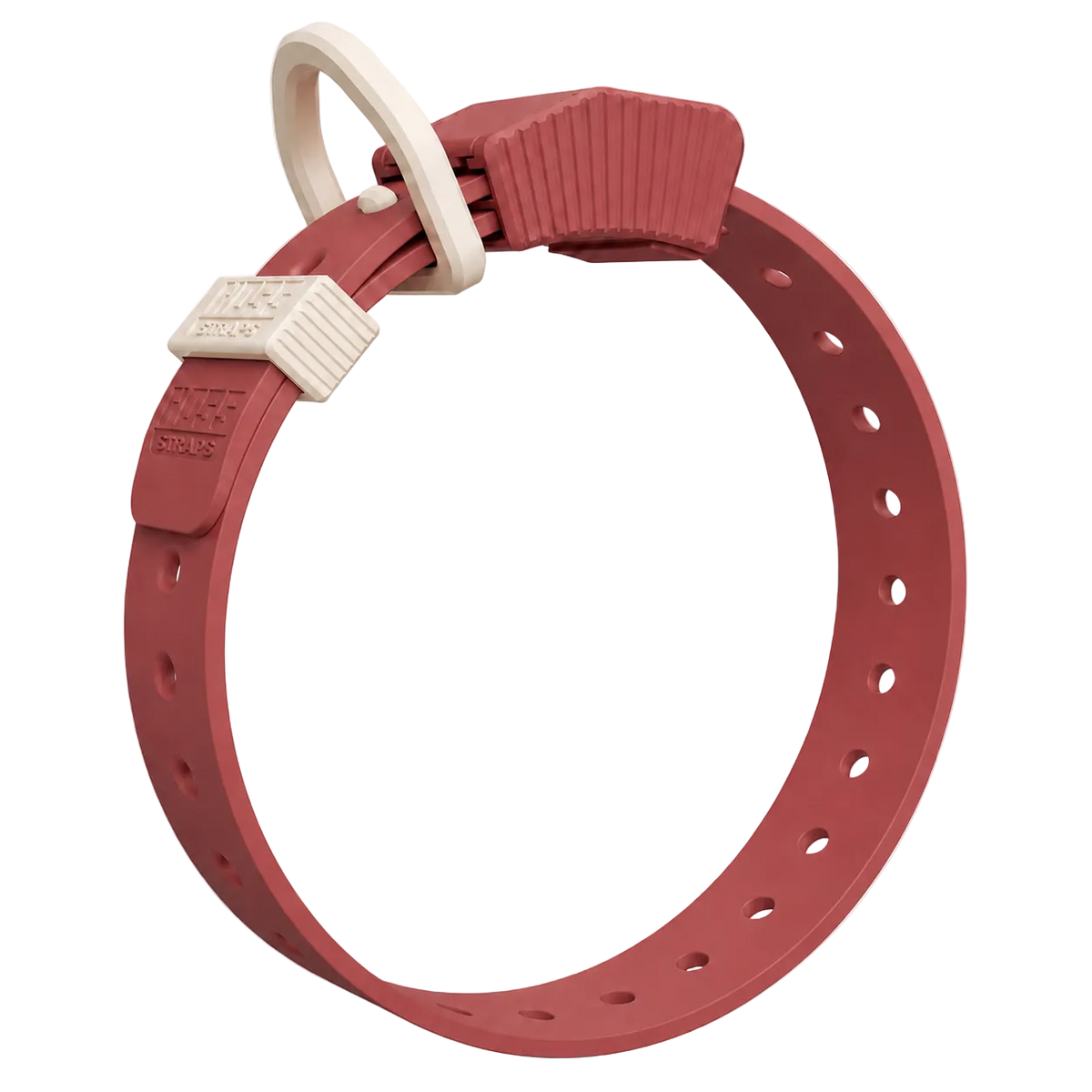 Hoss Straps FIELD COLLAR - red with tan buckle example, product view