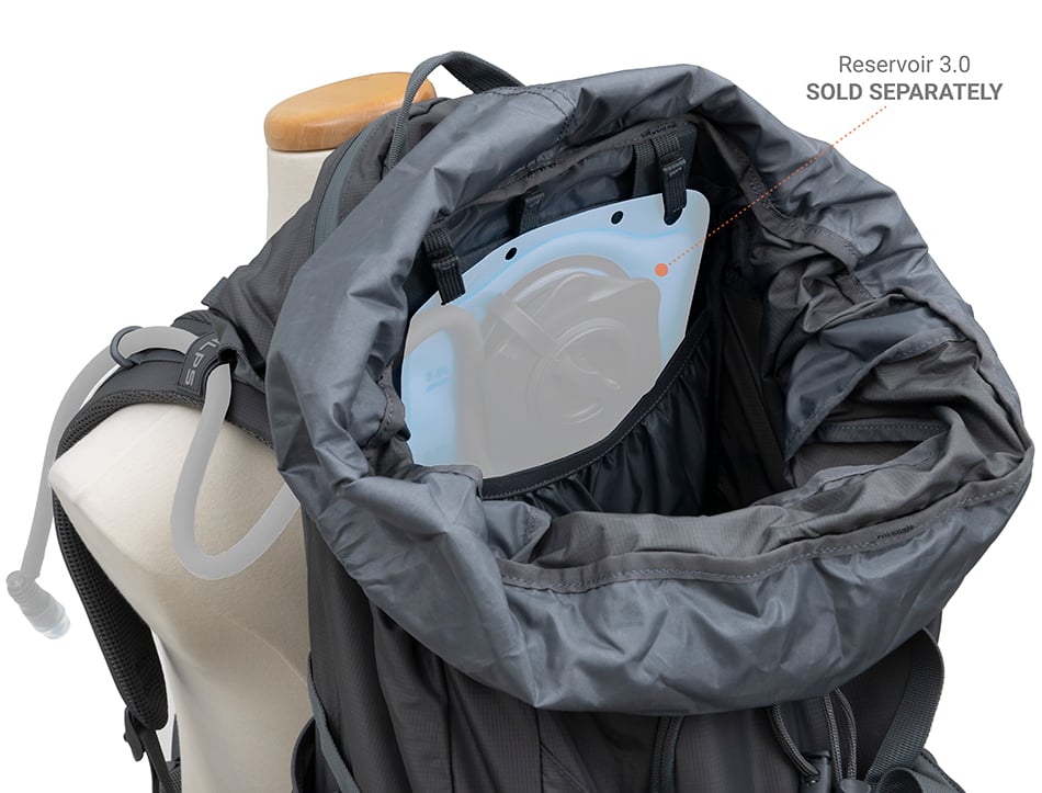 ALPS Mountaineering Caldera 75 Backpack - Gray - official manufacturer image 14
