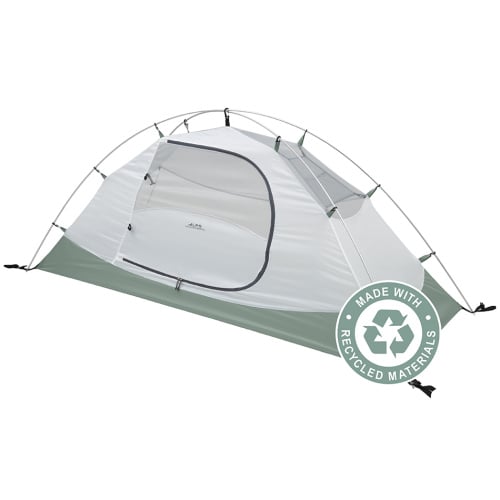 ALPS Felis 1 tent body in gray and iceberg green with a recycled-materials graphic