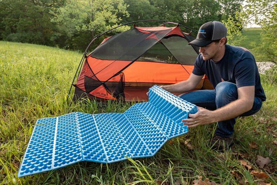 ALPS Mountaineering Foldable Foam Mat - Blue - official manufacturer image 9