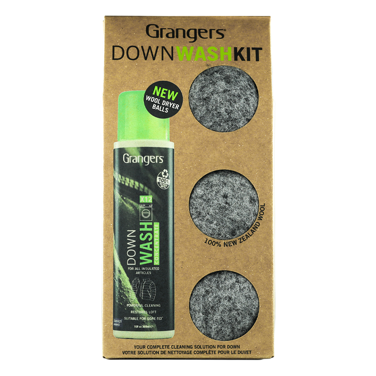 Grangers Down Wash Kit – 300 ml with Dryer Balls