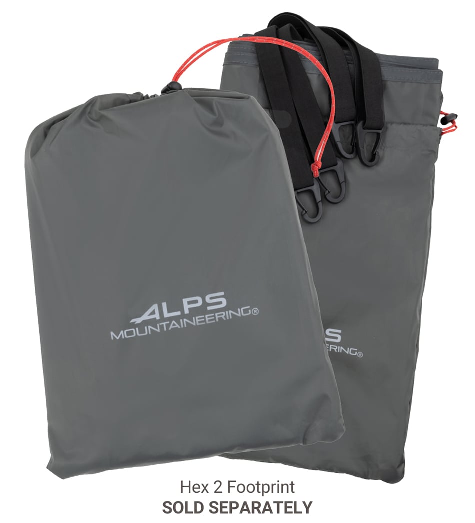 ALPS Hex 2 footprint and storage sack; footprint sold separately
