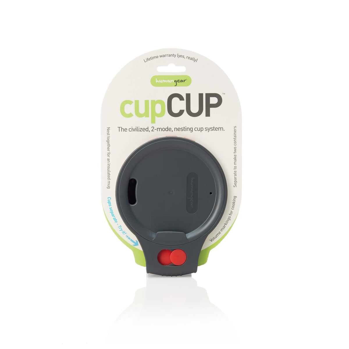 Charcoal/Red humangear cupCUP in official manufacturer packaging
