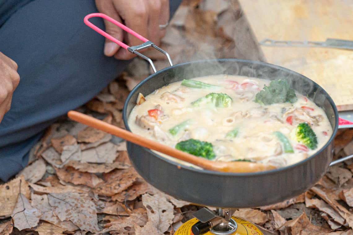 EVERNEW U.L. Alu Pan 20 cm titanium-coated aluminum camping pan