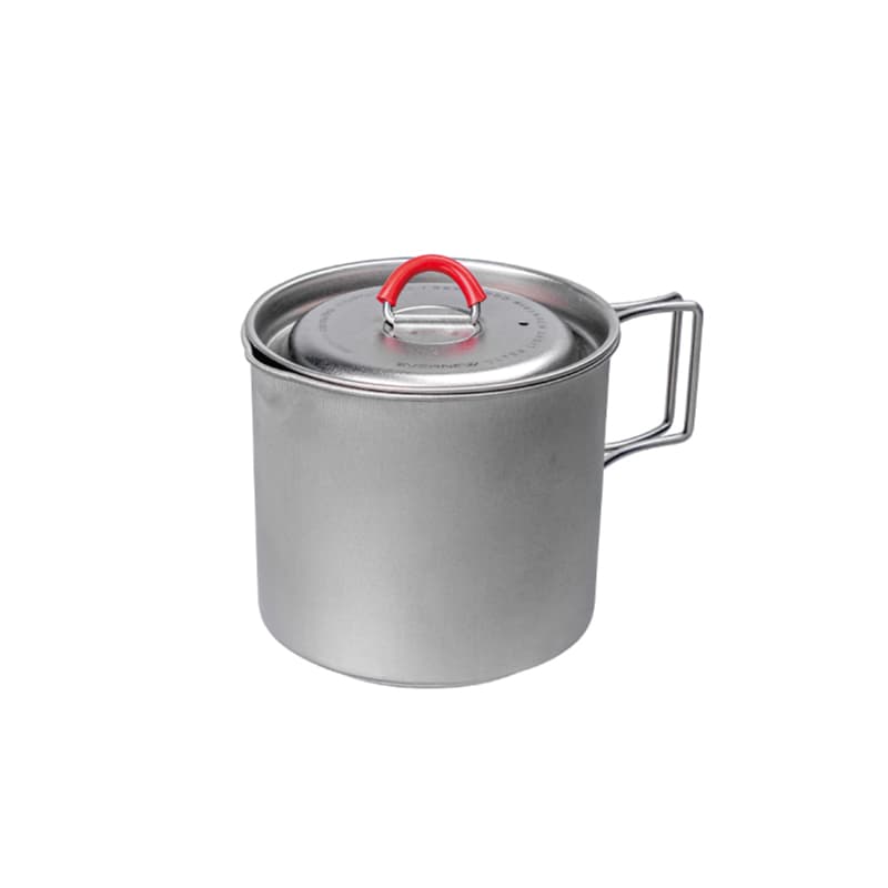 EVERNEW Ti Mug Pot 500 titanium pot with folding handle and lid
