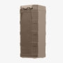 Flat Dark Earth Magpul DAKA Can 2.0, rear view showing the hinge and ribbed sides