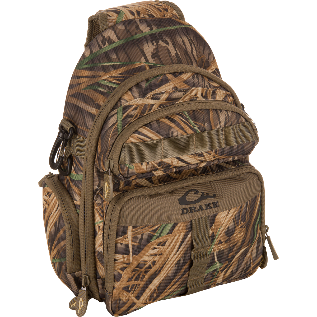 Drake Hardline Sling Pack Mossy Oak Original Shadow Grass — front view
