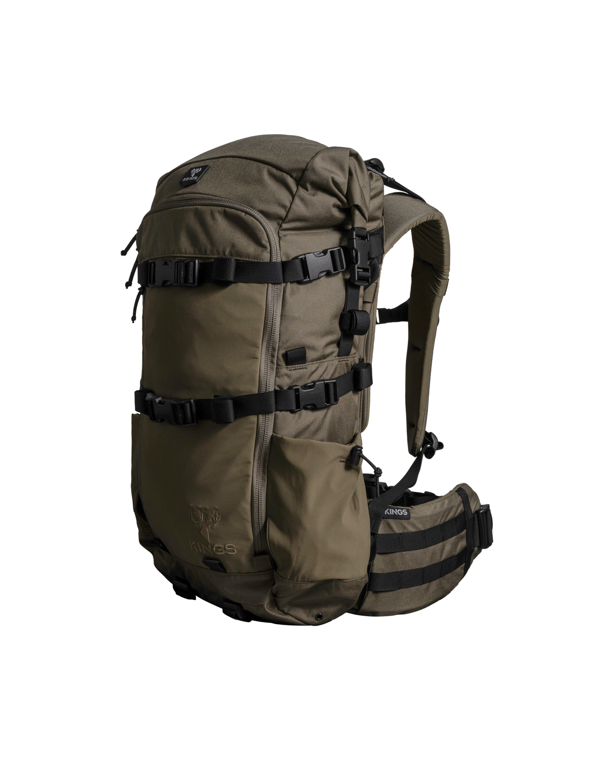 King’s Camo Summit 2700 Dark Forest — pack and frame side view