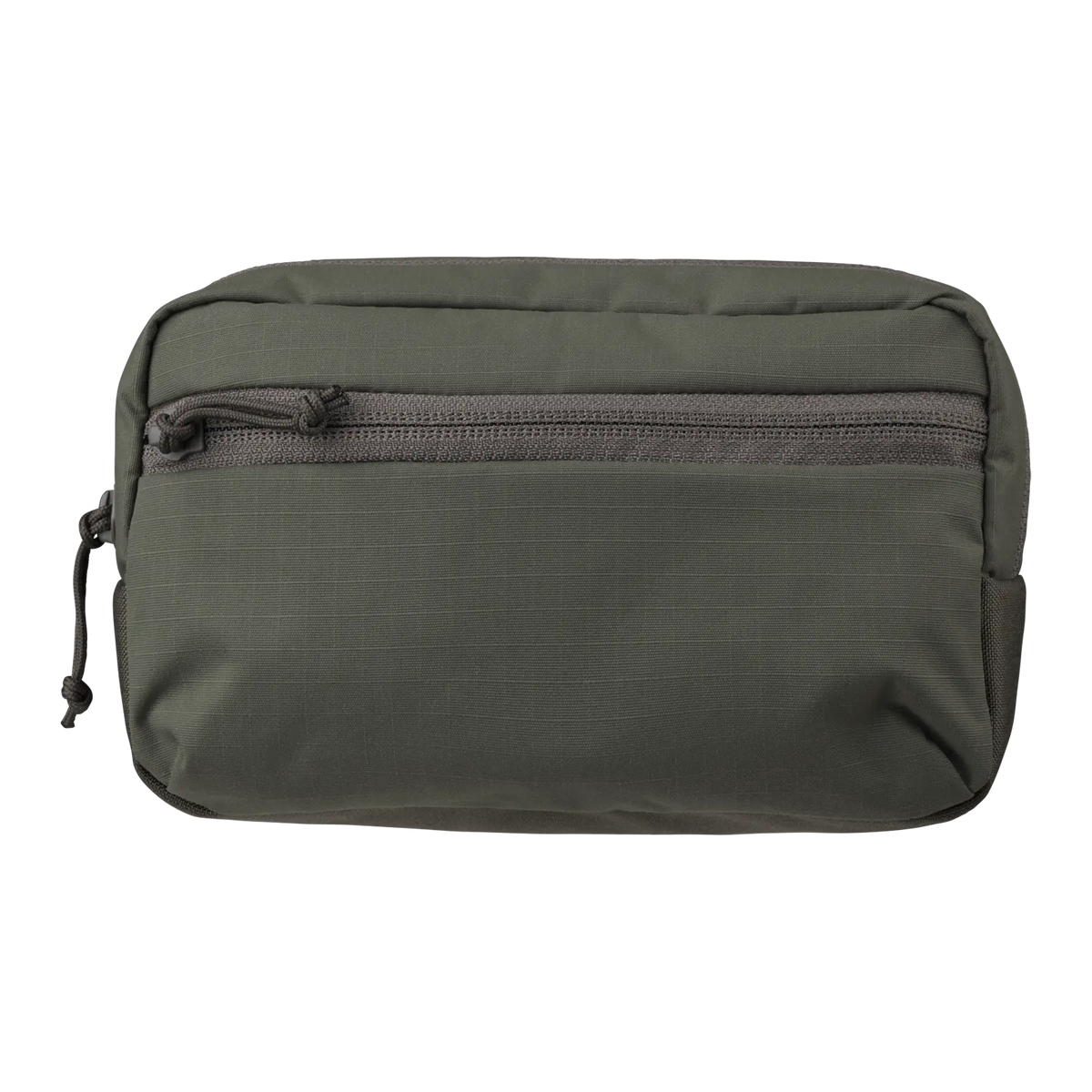 Badlands Horizontal Pocket Olive — front zippered compartment