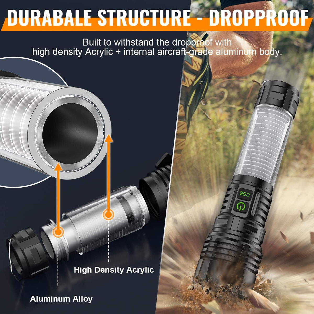 Killz Powerlite — aluminum and illuminated-handle construction