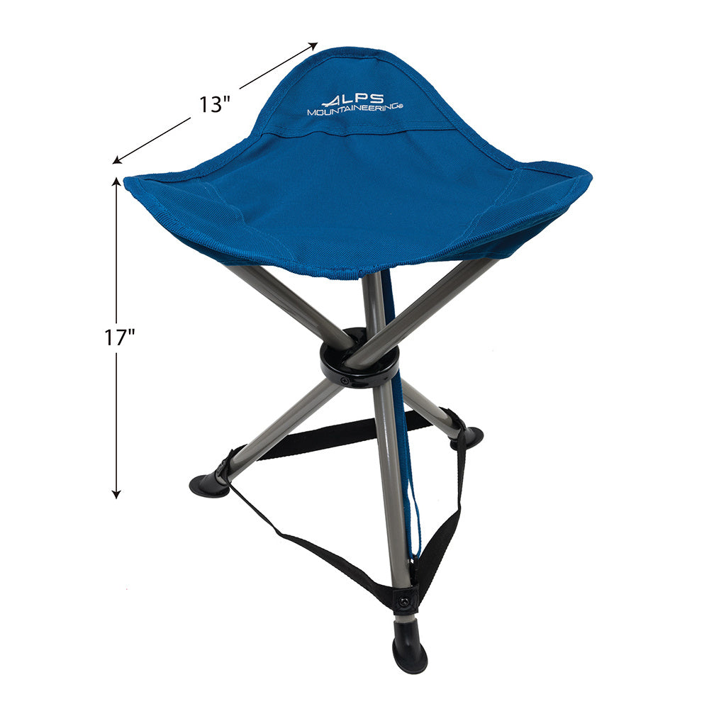 ALPS Tri-Leg Stool, Deep Sea — seat dimensions