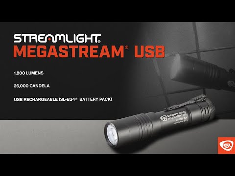 Streamlight MegaStream USB Rechargeable Flashlight — official Streamlight demonstration