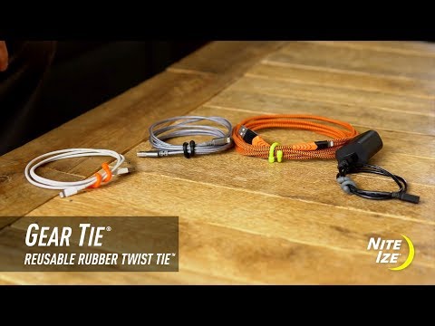 Nite Ize Gear Tie Original — manufacturer usage demonstration
