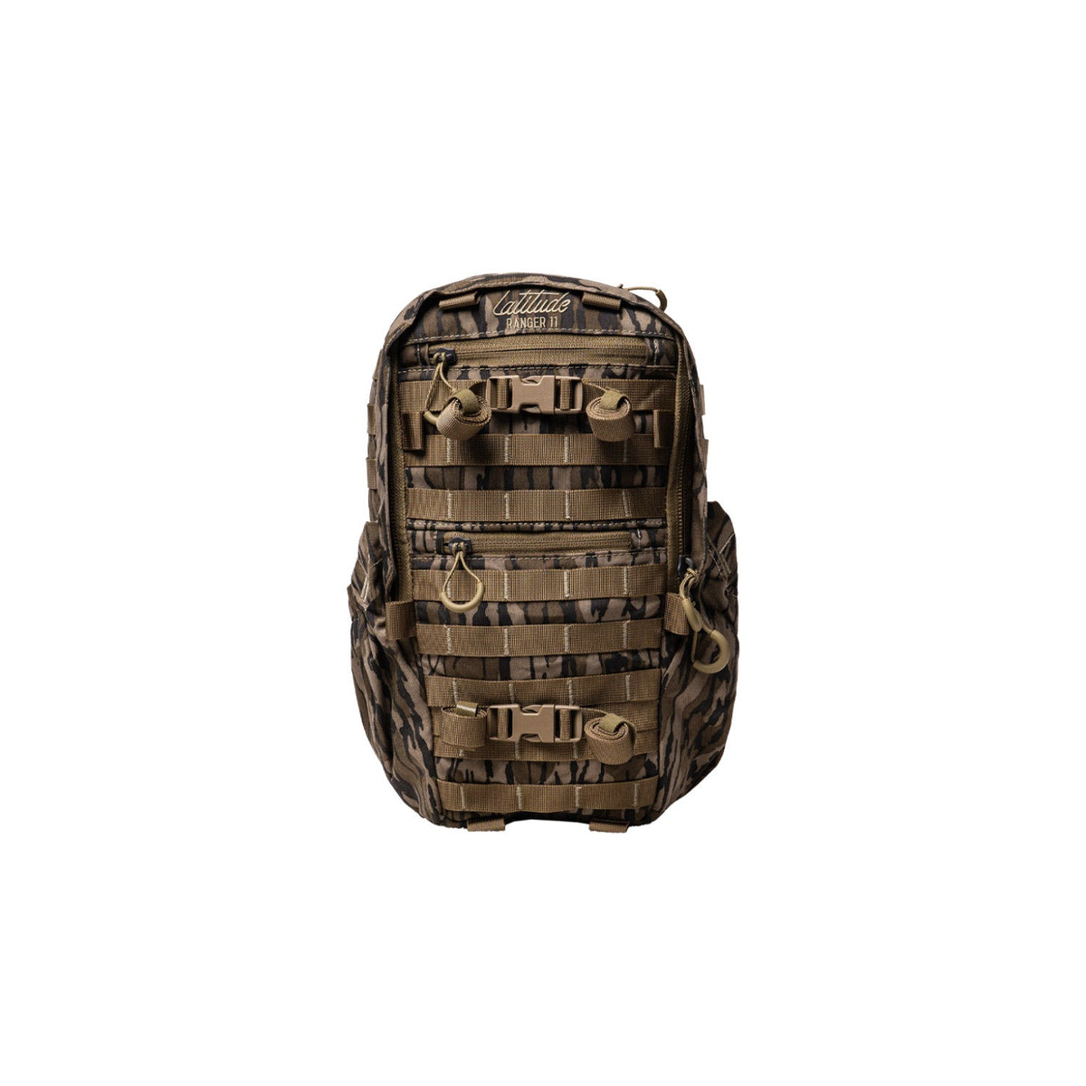 Latitude Outdoors Ranger 11 Mossy Oak Bottomland hunting backpack, front view