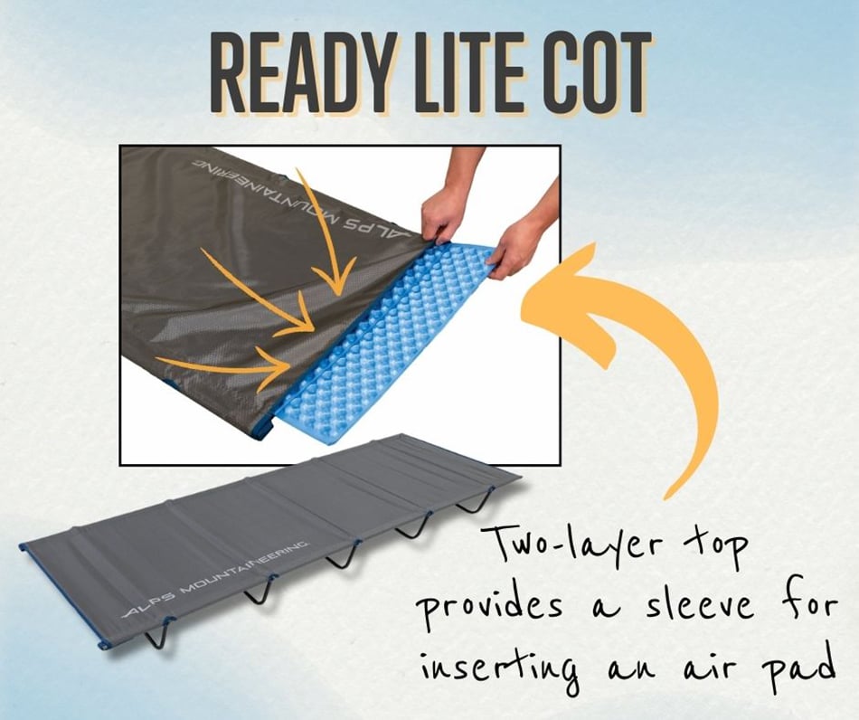 ALPS Mountaineering Ready Lite Cot - Gray - official manufacturer image 12