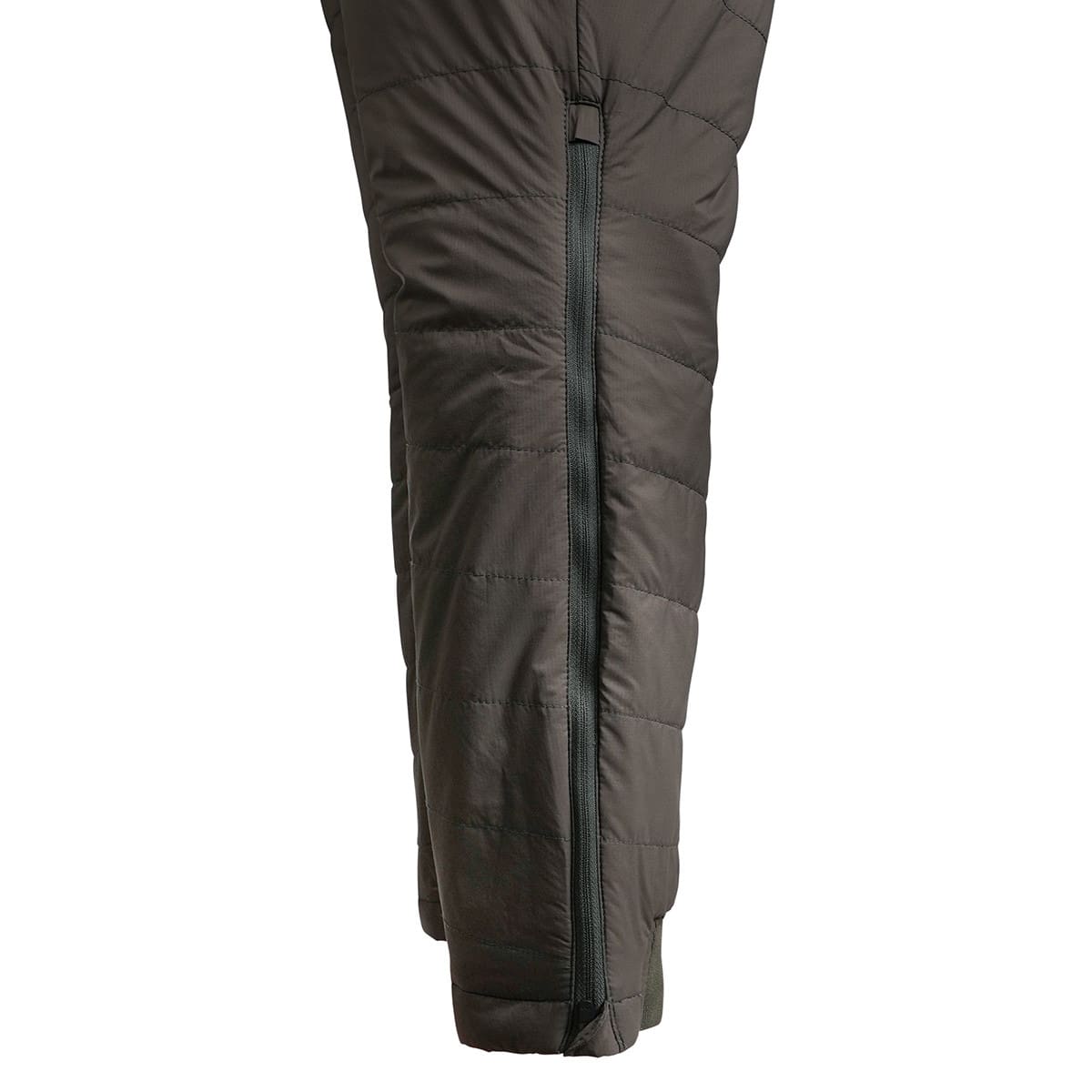 ScentLok BE:1 Reactor Puffy Pant side leg zipper open