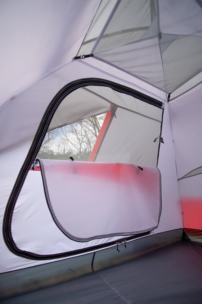 ALPS Taurus tent interior showing its mesh door window