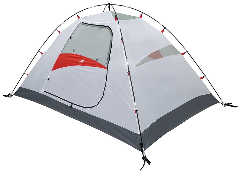 ALPS Taurus 2 tent body in gray and red with rainfly removed