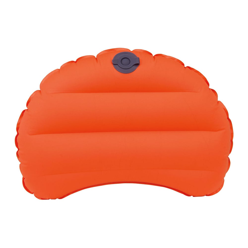 Back of the ALPS Versa Flame pillow showing its flat inflation valve