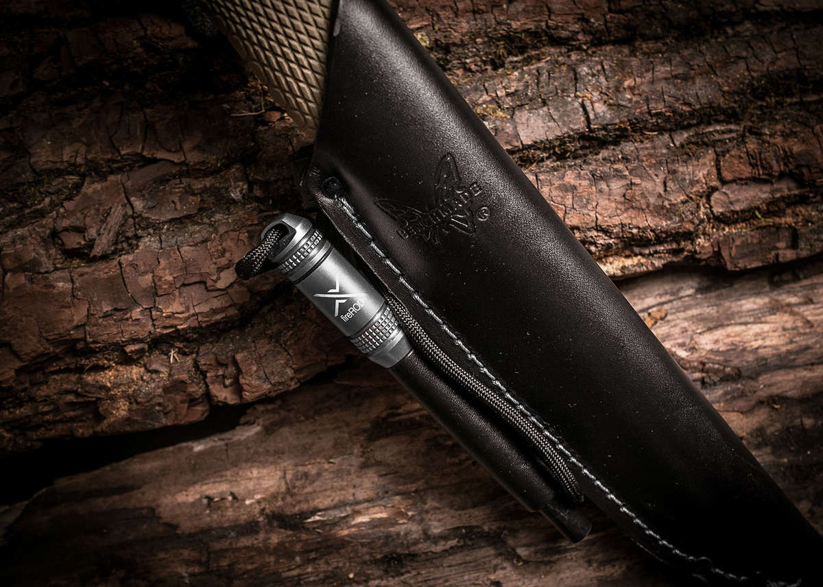 Close-up of the Exotac fireROD ferrocerium rod