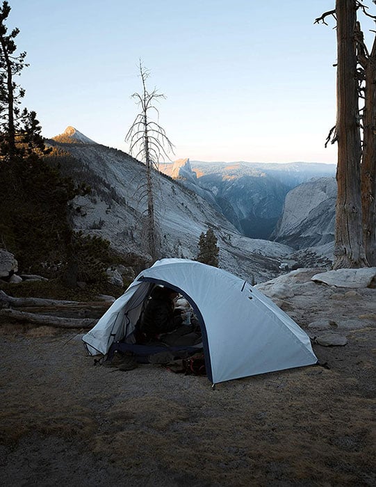 ALPS Mountaineering Zephyr 2-Person Tent - Outdoor setup with vestibule open
